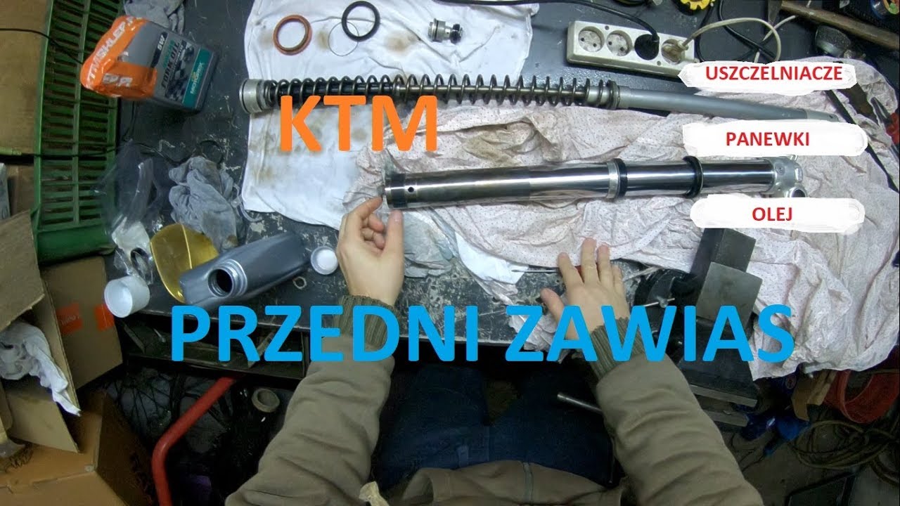 KTM EXC-F 350 naprawa przedniego zawieszenia! motoduck