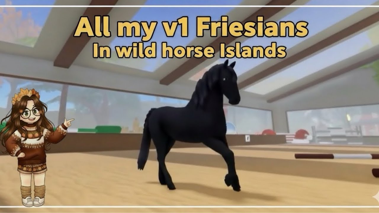 ALL MY V1 FRIESIANS IN WILD HORSE ISLANDS! 