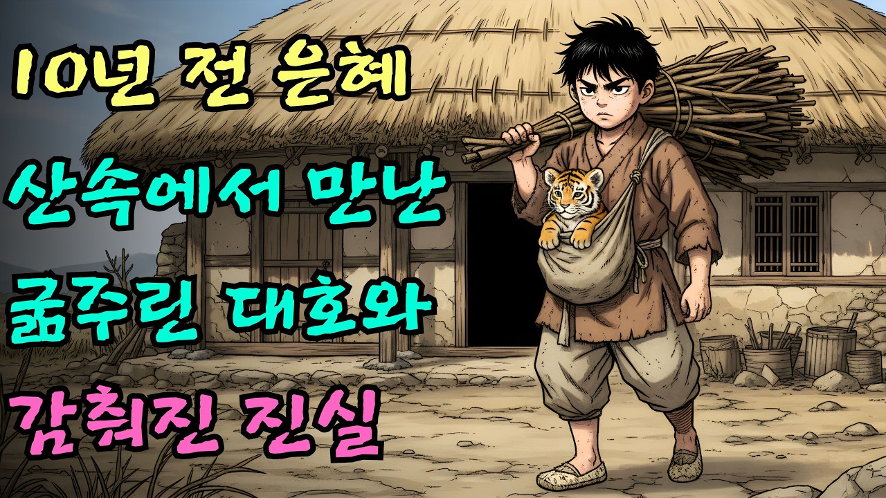 숲속 거대 호랑이에게 매일 고기를 바치던 조선 청년이 마을 사람들에게 버림받자 벌어진 반전