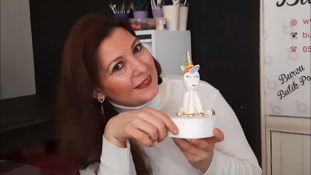 ★Şeker Hamurundan Tek Boynuzlu At Nasıl Yapılır? How to Make Unicorn with Sugar Paste?★