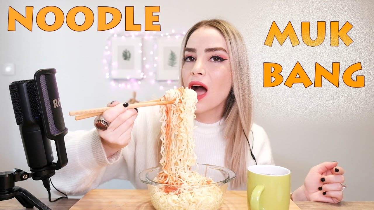 TAVUK ÇEŞNİLİ NOODLE MUKBANG | Mukbang Türkçe