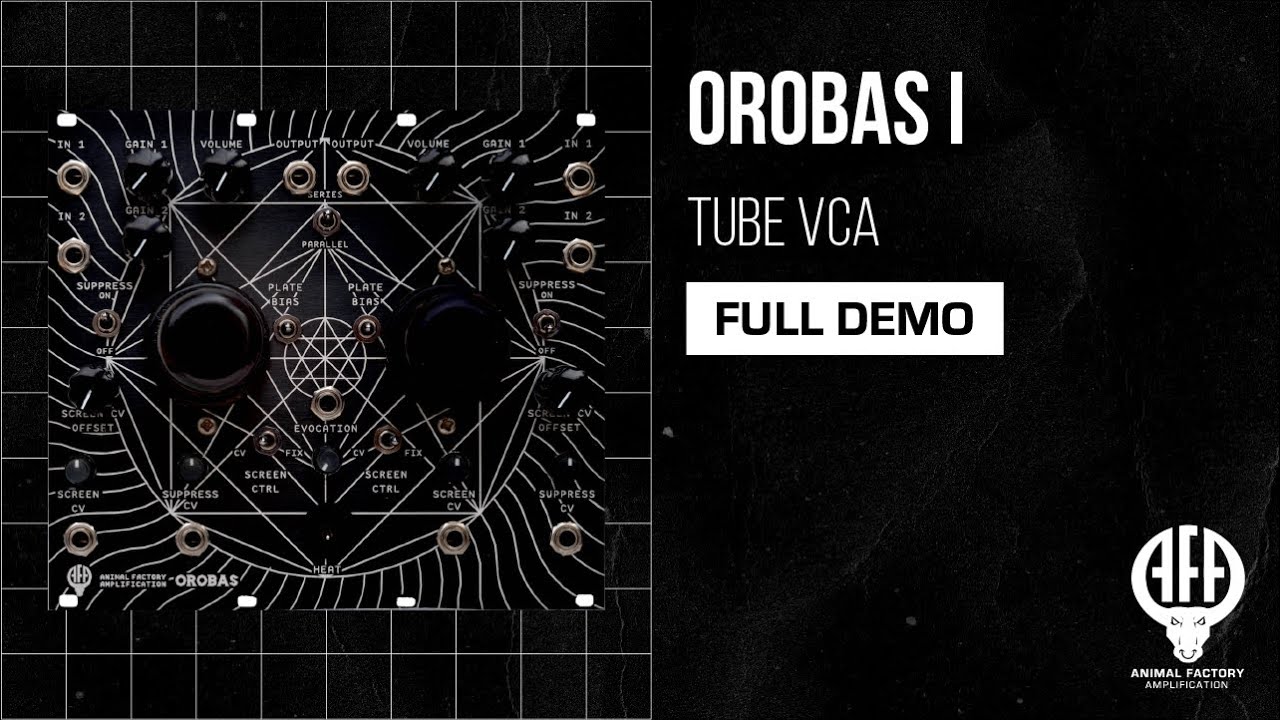 Orobas 6SJ7 Tube VCA Eurorack Module - Full Demo