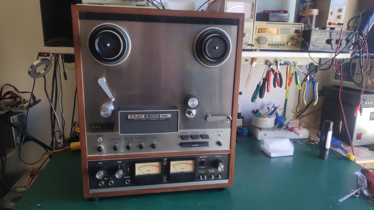 拆解一台70年代的放音设备，TEAC7030开盘机，看看内部做工