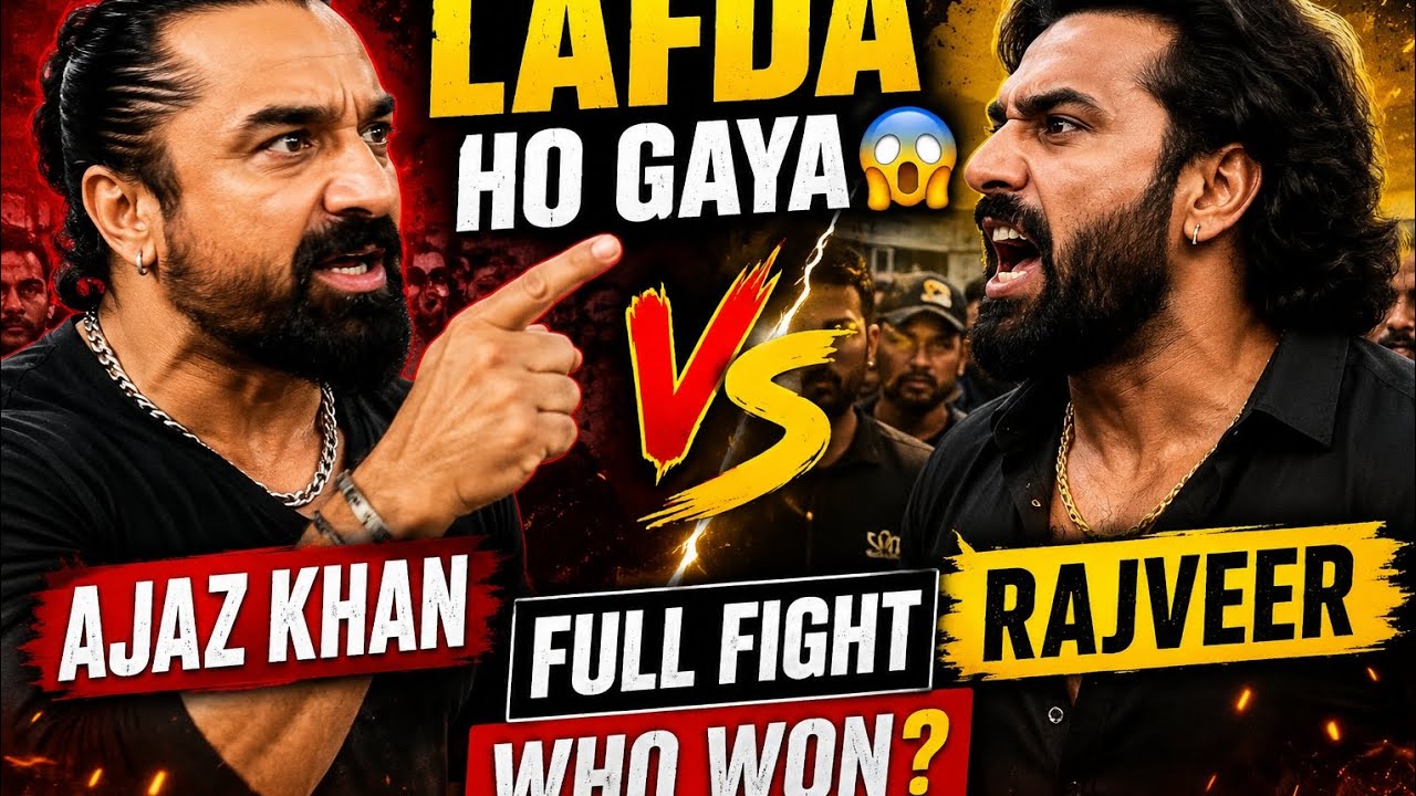 Ajaz Khan vs Rajveer Full Fight😳 Lafda Ho Gaya LIVE | Full Video Breakdown🔥#AjazKhan #Rajveer #Lafda