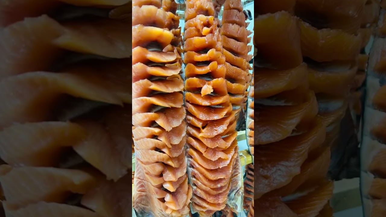 Корюшка, вяленый Дорадо, юкола горбуши, нерки и кеты, палтус холодного копчения, скумбрия Фарера