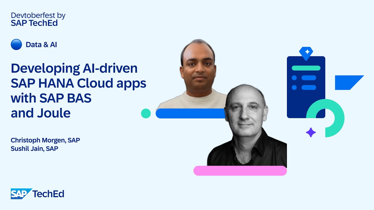 🔵 Developing AI-driven SAP HANA Cloud applications with SAP Business Application Studio and Joule