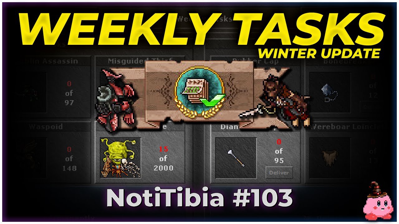 ¡¿TASKS DE ITEMS?! 🤯 Tasks Semanales 🤓 Winter Update 2025 | Noti Tibia #103