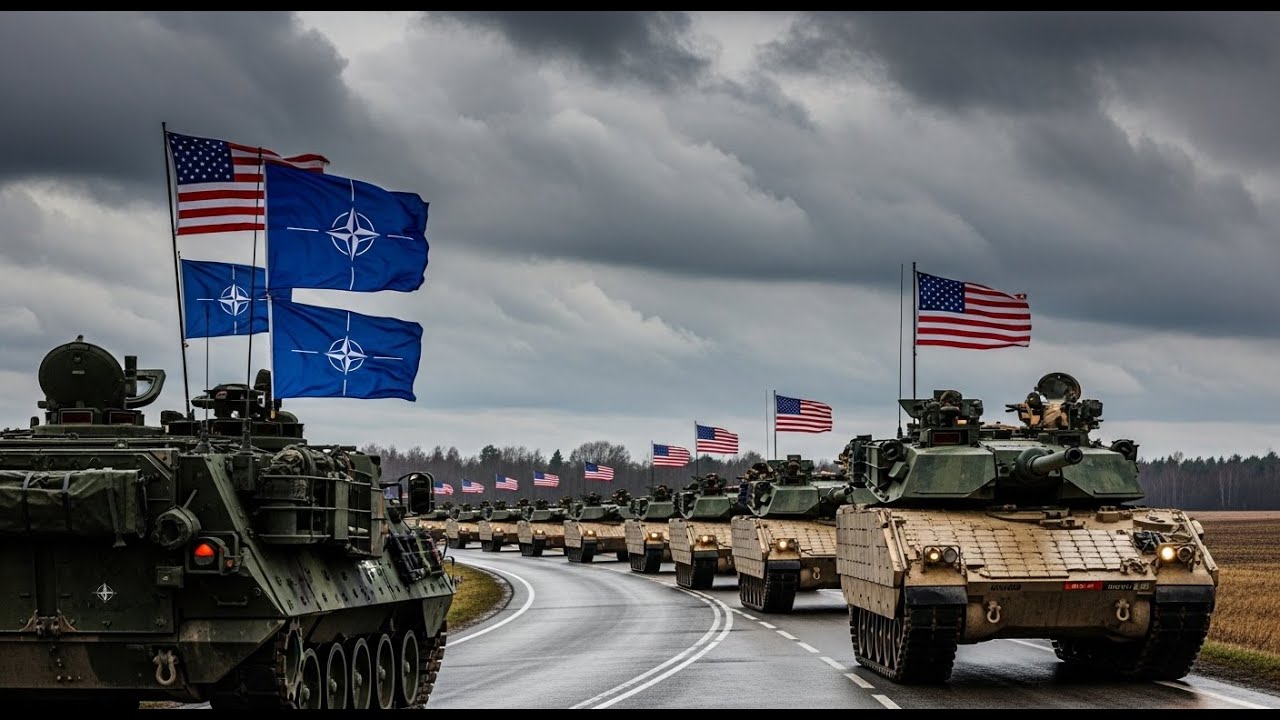 Tension Rises as U.S Send Armored Convoy to Poland for Ukraine War