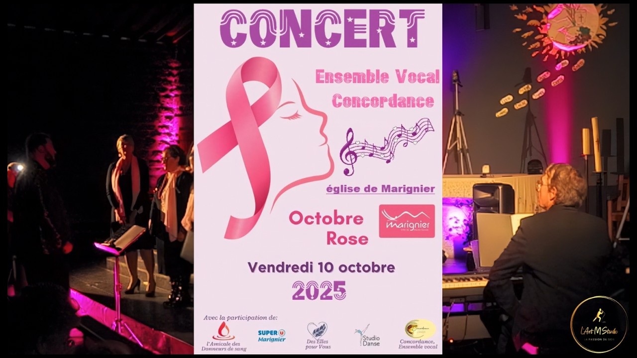 Concordance Ensemble Vocal Octobre rose Marignier Le 10 octobre 2025. #OctobreRose#Chorale
