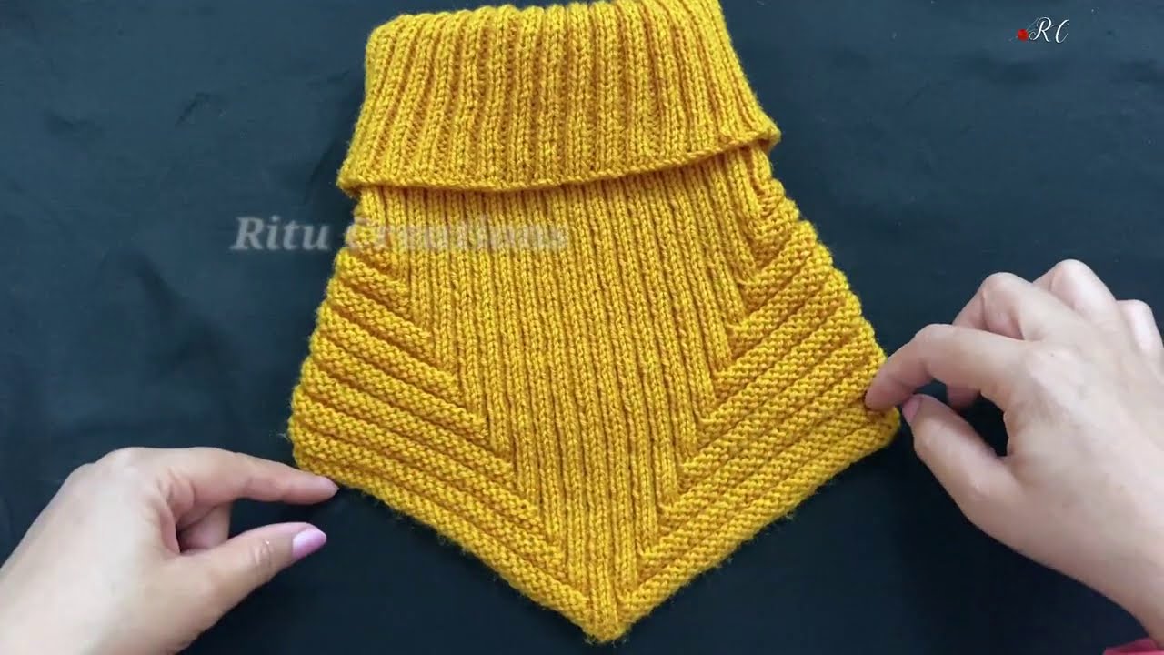 Knitting Neck Warmer ||गले को गर्म रखने का  हाई नैक बुनाई का गुलूबंद||