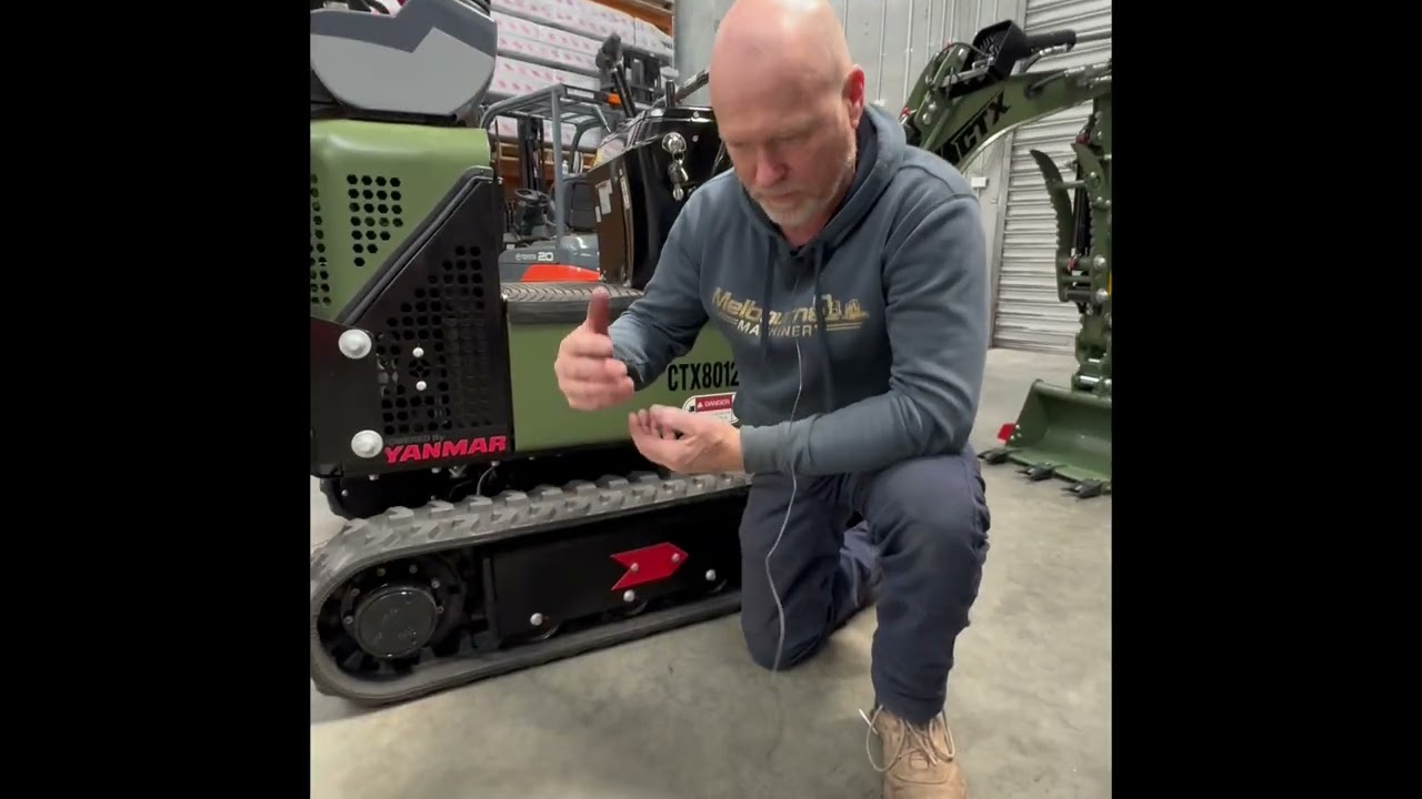 Mini Excavator Track Adjustment Instructions