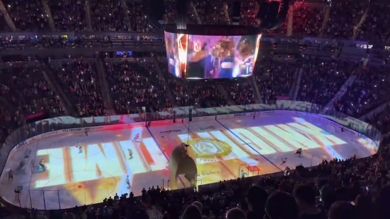 Opening ceremony Las Vegas golden knights hockey