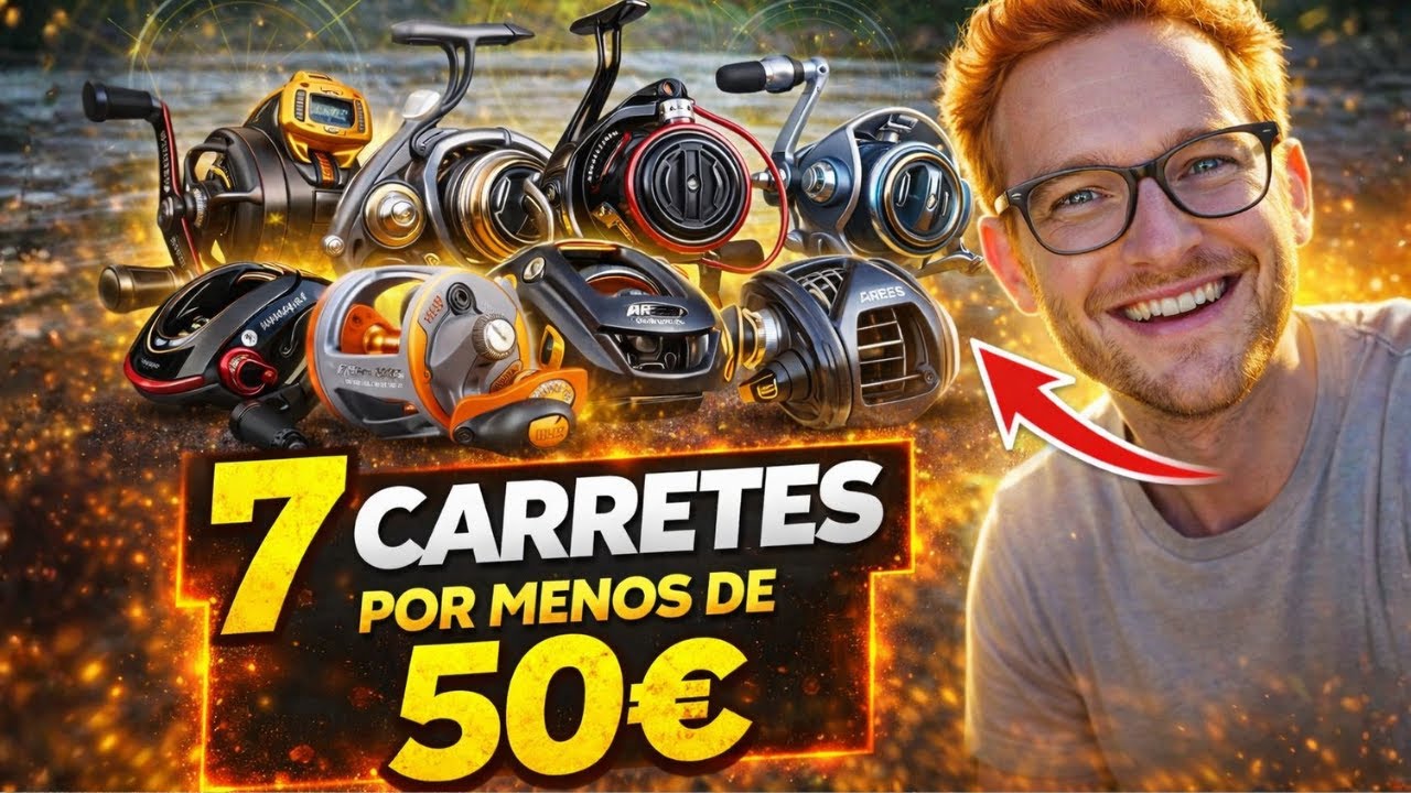 Mejores 7 Carretes de Pesca por Menos de 50€ 🎣 Aliexpress Calidad-Precio 2026