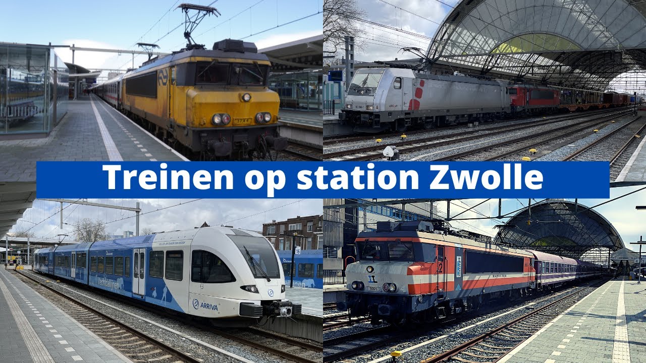 Treinen op station Zwolle - 9 april 2022