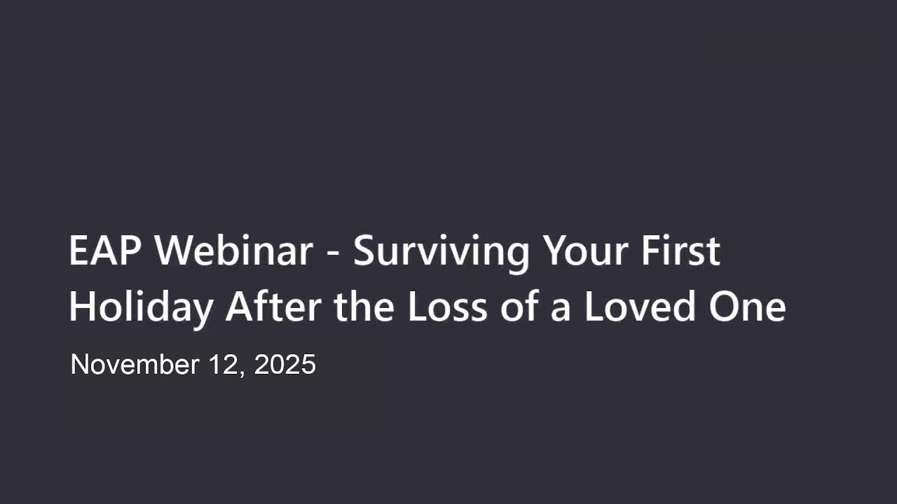 Surviving Your First Holiday After the Loss of a Loved One