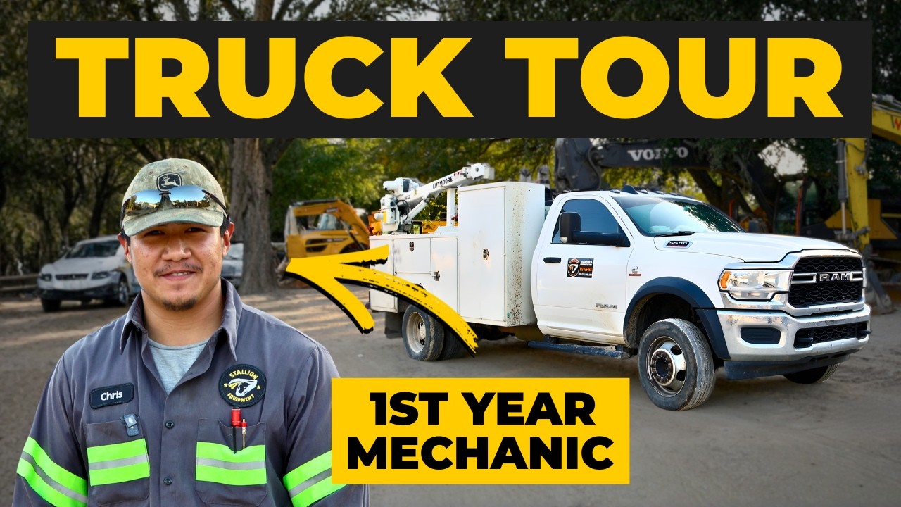 LOADED WITH TOOLS! Inside A FIRST YEAR Heavy Equipment Mechanic's Service Truck