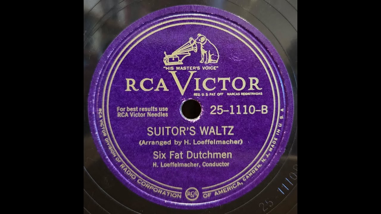 MINNESOTA POLKA: Six Fat Dutchmen / Suitor’s Waltz / Victor 25-1110 / c1948