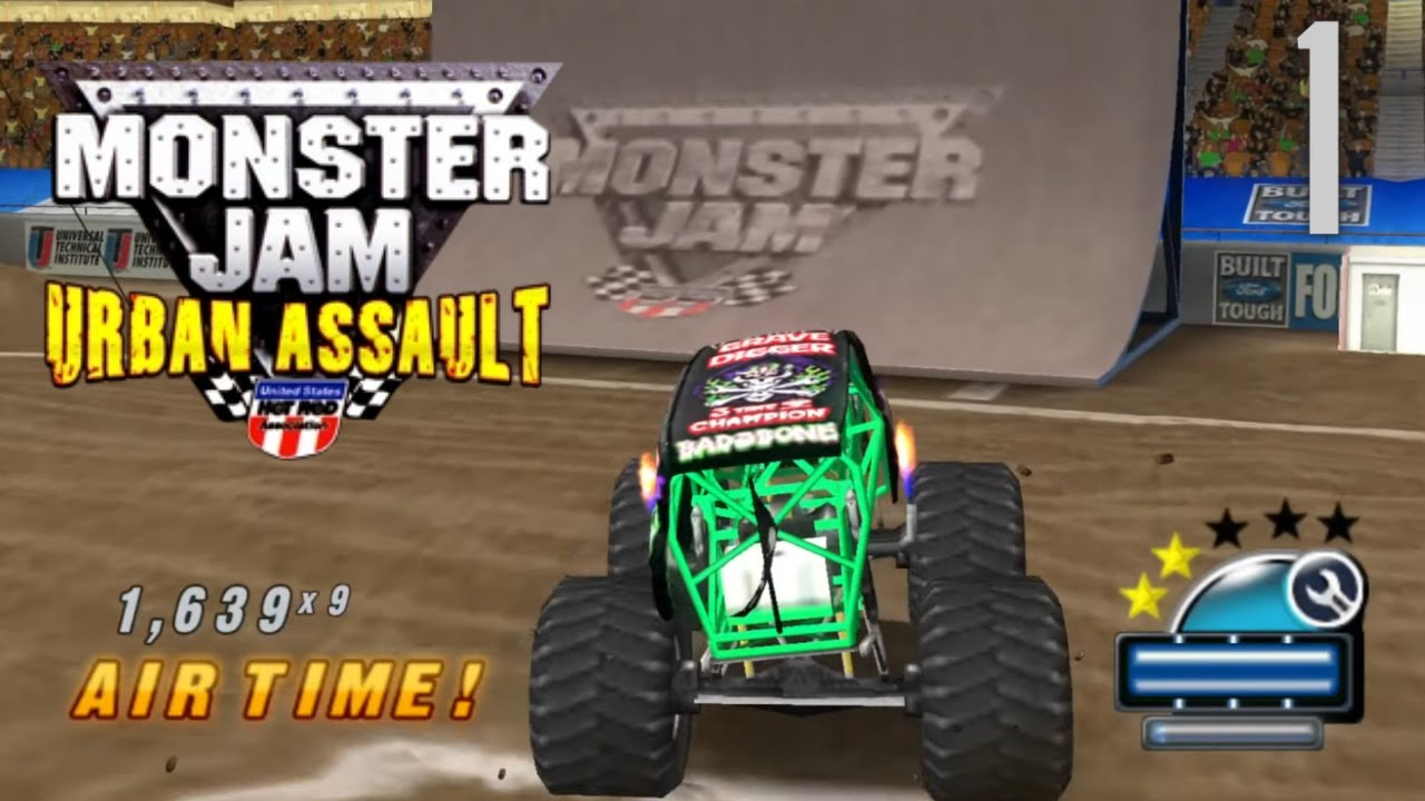 Monster Jam: Urban Assault - PlayStation 2 - Gameplay Walkthrough - Part 1 - DESTRUCTION
