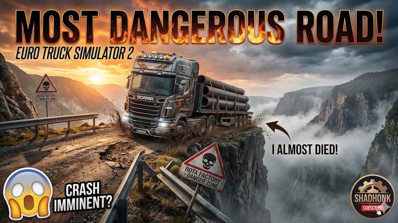 😱 I Almost DIED! Extreme Dangerous Roads Rota Factory | Shadhonk