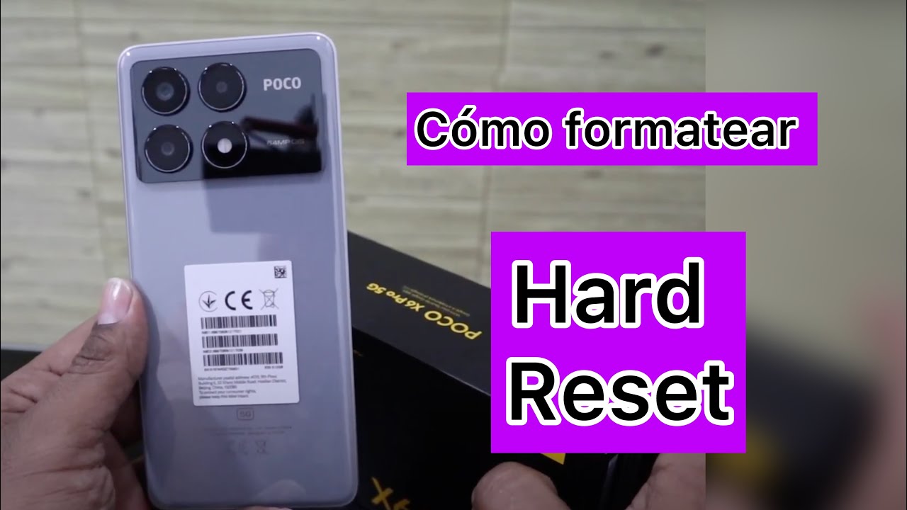 POCO X6 PRO  [ como formatear ] HARD RESET
