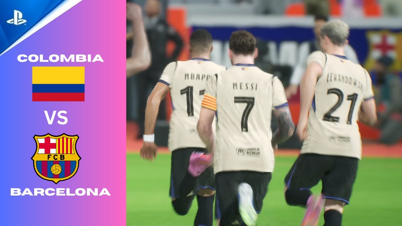 eFootball 2025 – Colombia vs Barcelona– Intense Battle! | Full Match Highlights | eFootball PS5