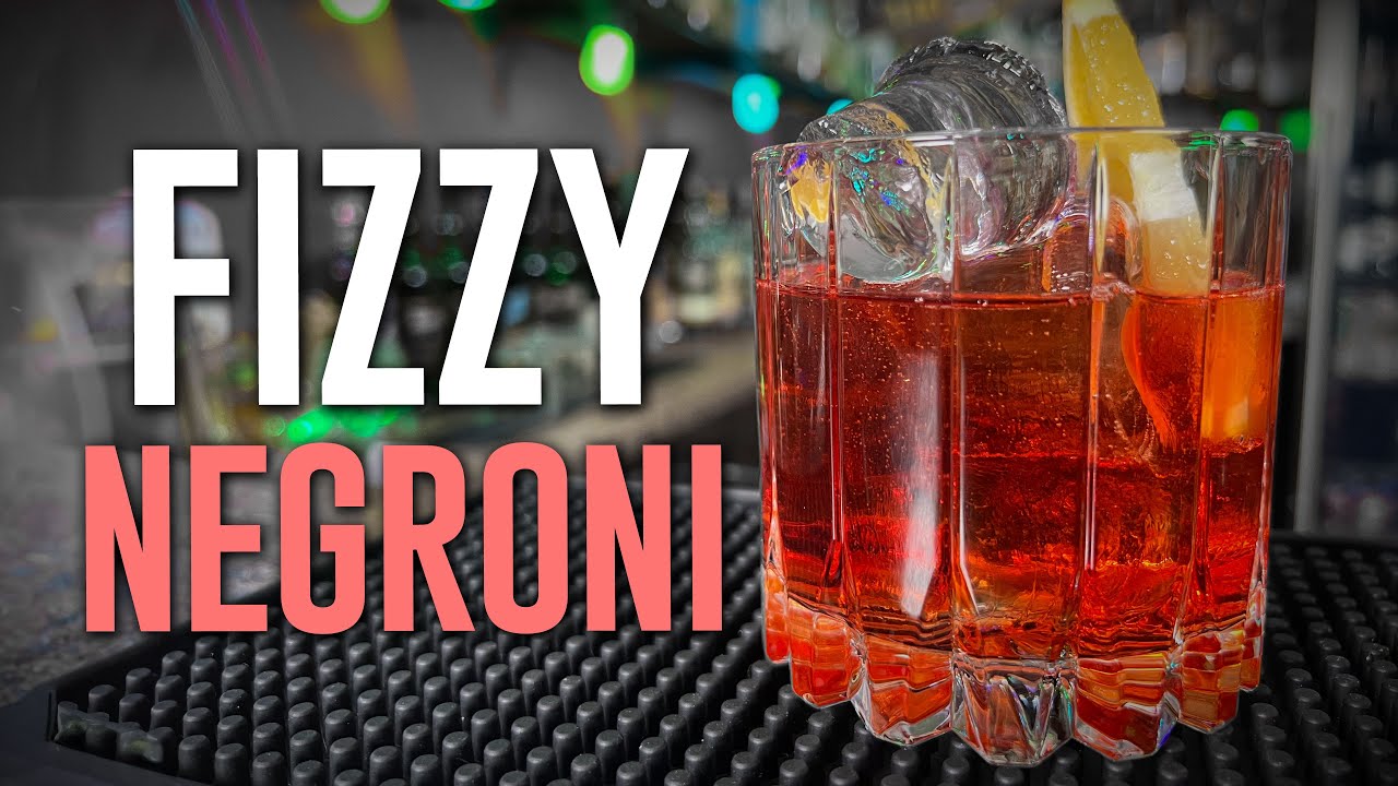 Carbonated NEGRONI with a Whip Cream Siphon