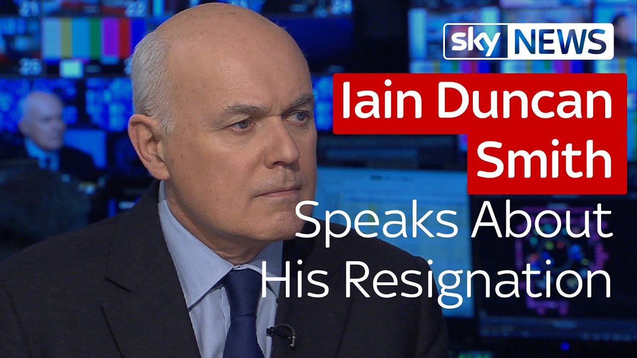 Iain Duncan Smith Resignation Nothing To Do With EU