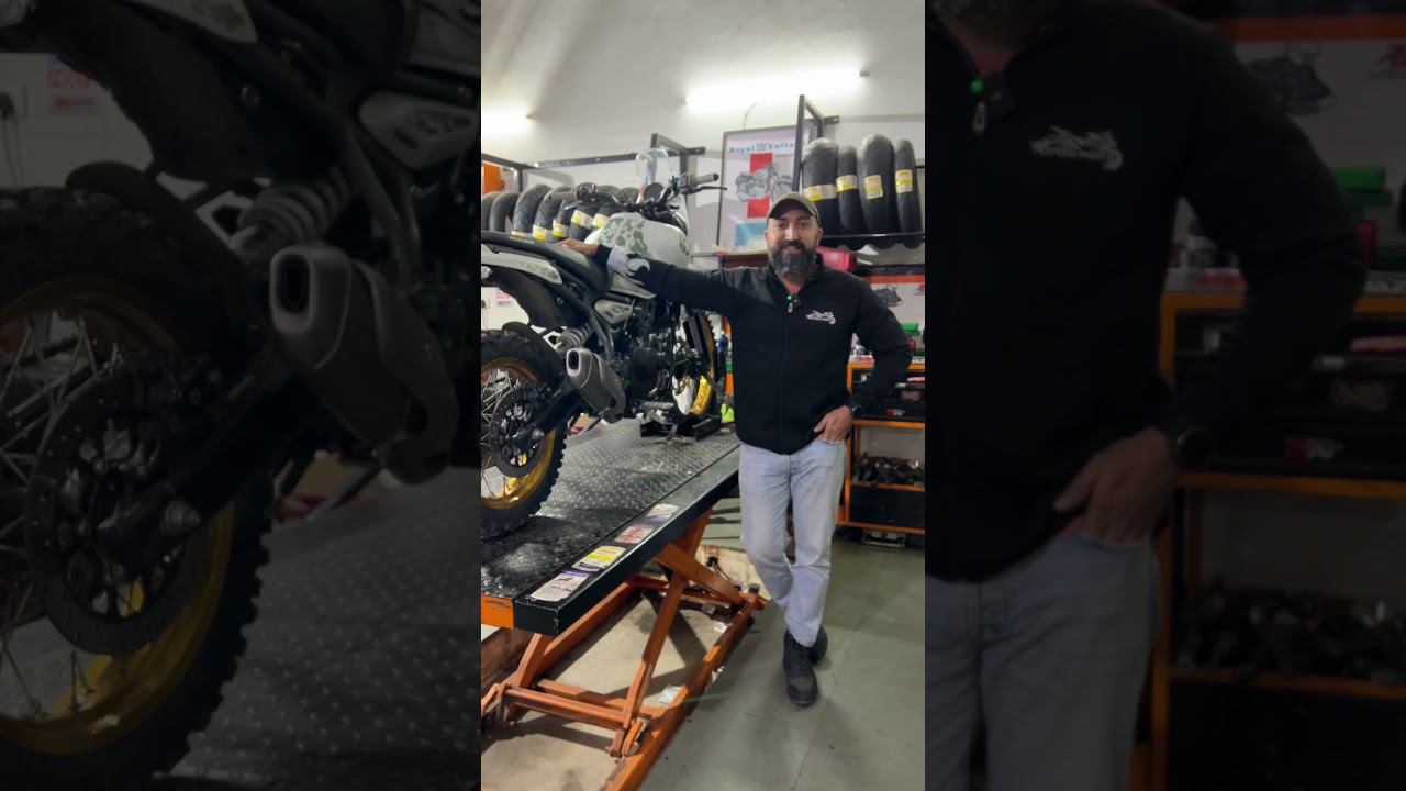 Проверка звука выхлопной трубы Himalayan 450 Decat