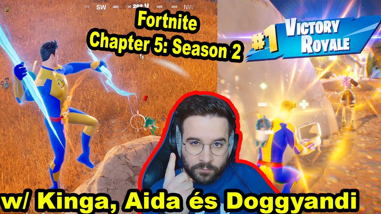 ELSŐ KÖR és VICTORY ROYALE | Fortnite Chapter 5: Season 2 első kör w/ Kinga,Aida és Andi