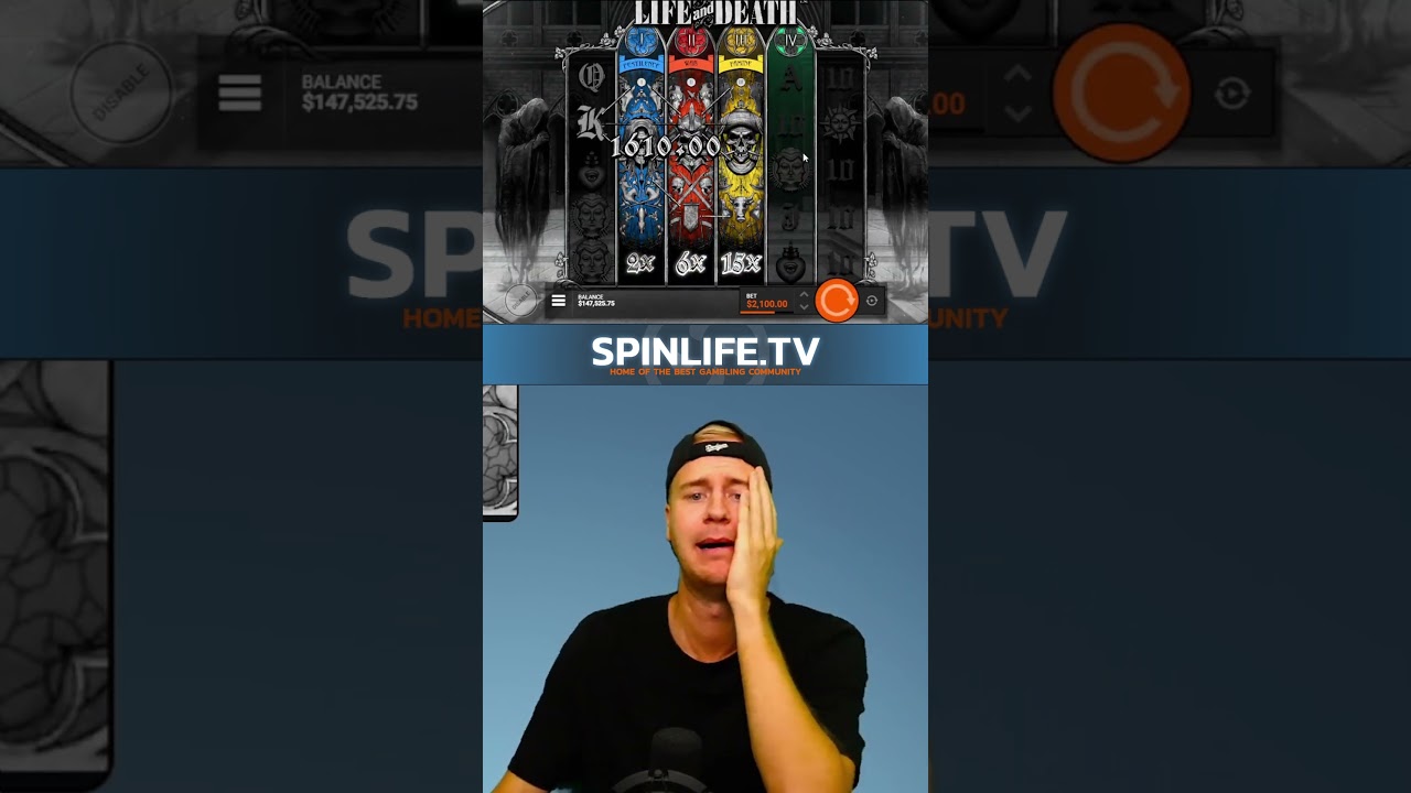 INSANE SPIN on Life & Death PAYS! #shorts