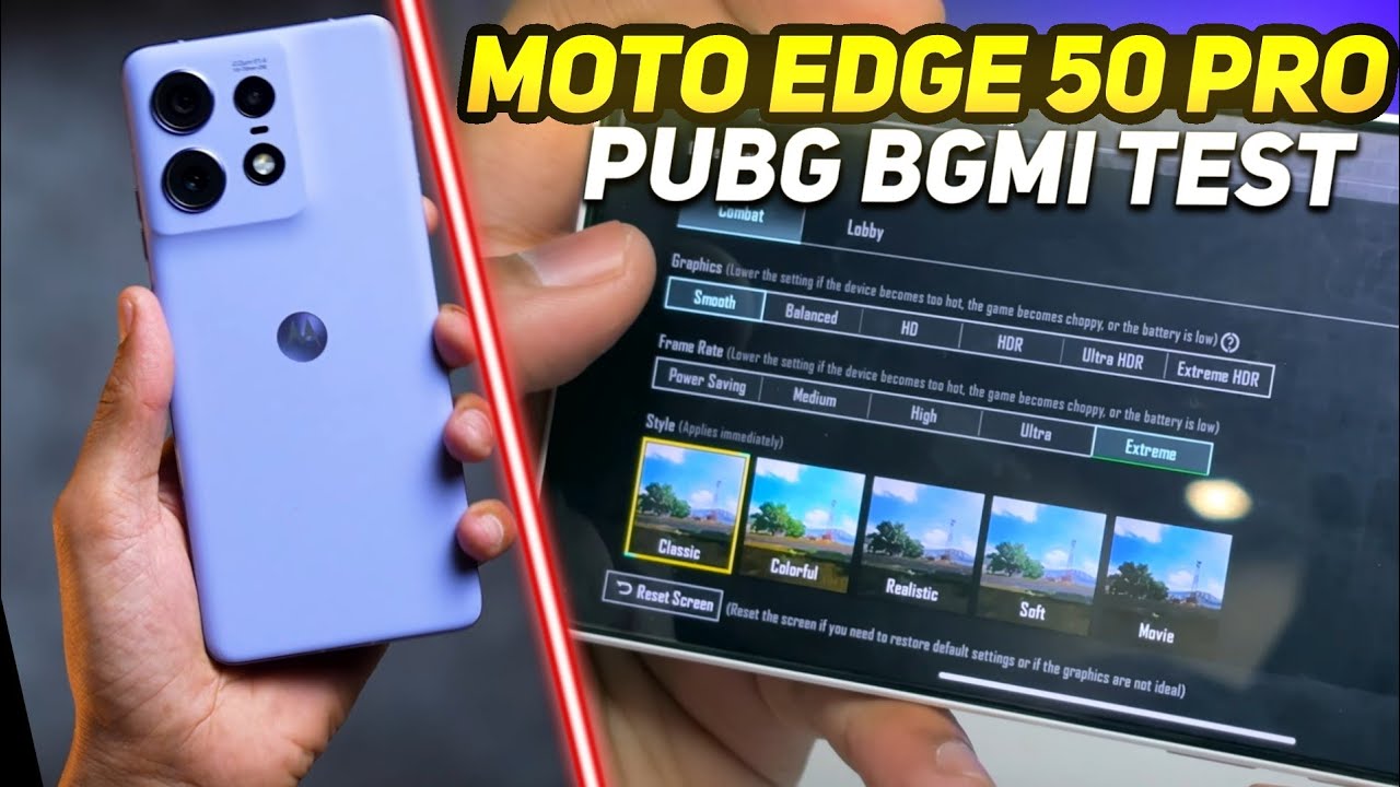 MOTO EDGE 50 PRO BGMI TEST 60 FPS 🥶 | MOTO EDGE 50 PRO PUBG MOBILE TEST | MOTO EDGE 50 PRO GAMING