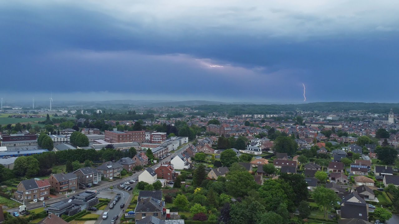 Onweer 20 mei 2022 (drone, bliksems, thunderstorm)