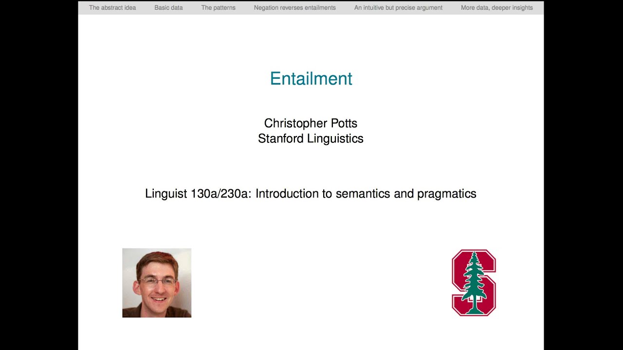 Entailment | Introduction to Semantics and Pragmatics