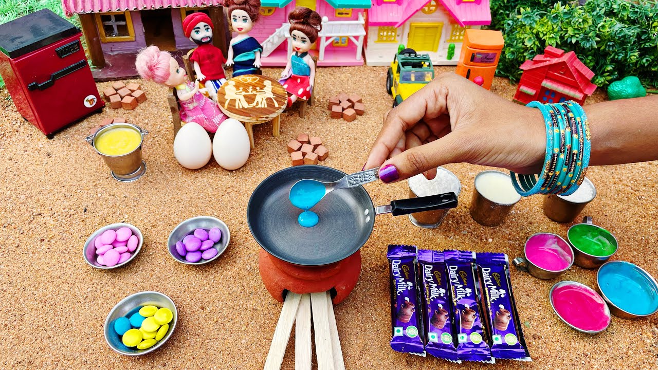Miniature Easy Pancake Recipe | Multicolour Pancakes | Dairy Milk Chocolate Pancake Recipe