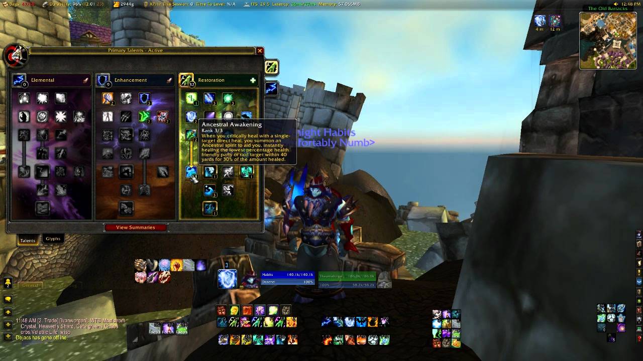 Restoraton Shaman PvP Guide - 4.3 - Habits US Quel-Dorei