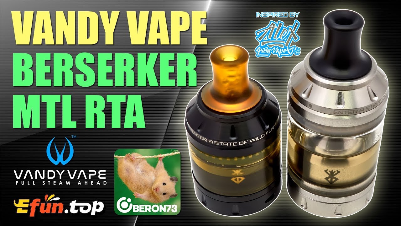 Vandy Vape BERSERKER MTL RTA от Alex from VapersMD. Для любителей сигаретной затяжки.