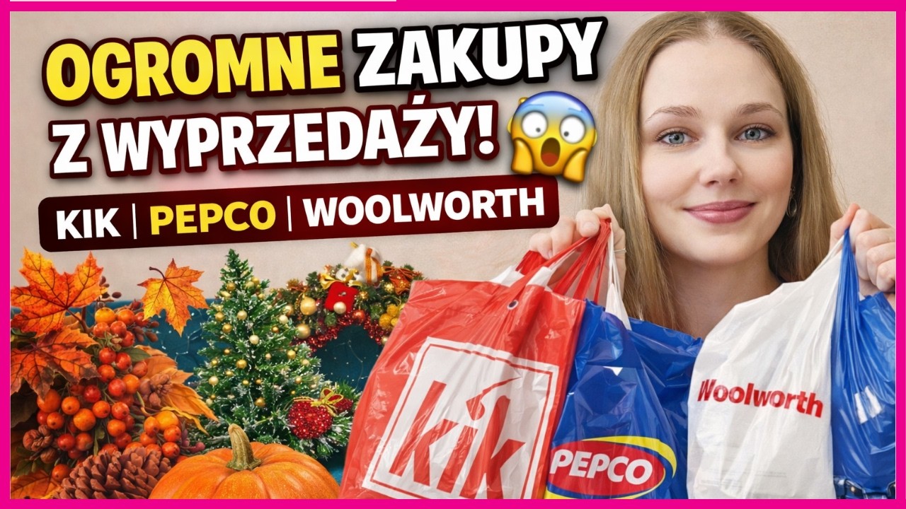 OGROMNE ZAKUPY Z WYPRZEDAŻY 😱 KIK, PEPCO, WOOLWORTH | JESIEŃ & ŚWIĘTA