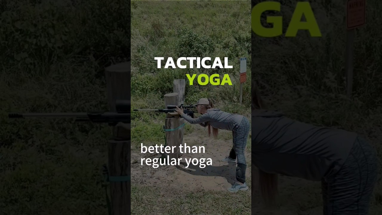 Tactical Yoga. Like regular yoga but with precision rifles at long distance targets! #6gt #rifle