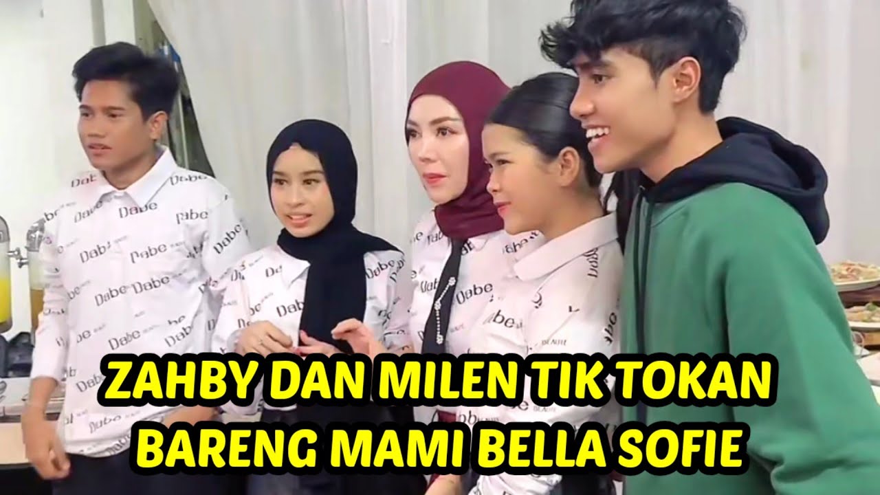 Selesai bukber zahby dan milen tiktokan bareng mami bella sofie