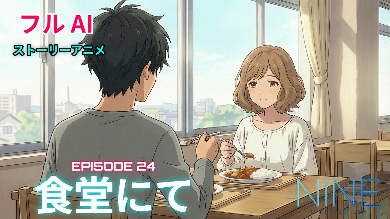 AIアニメNINE：EPISODE 24「食堂にて」 #anime #ai #オリジナルアニメ #自主制作アニメ