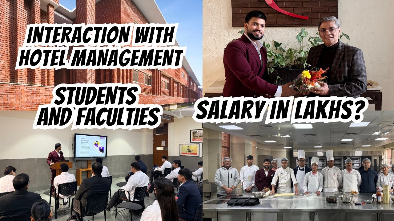 Interaction with Hotel Management Students and Faculties of The Lalit Suri Hospitality School 🏫 