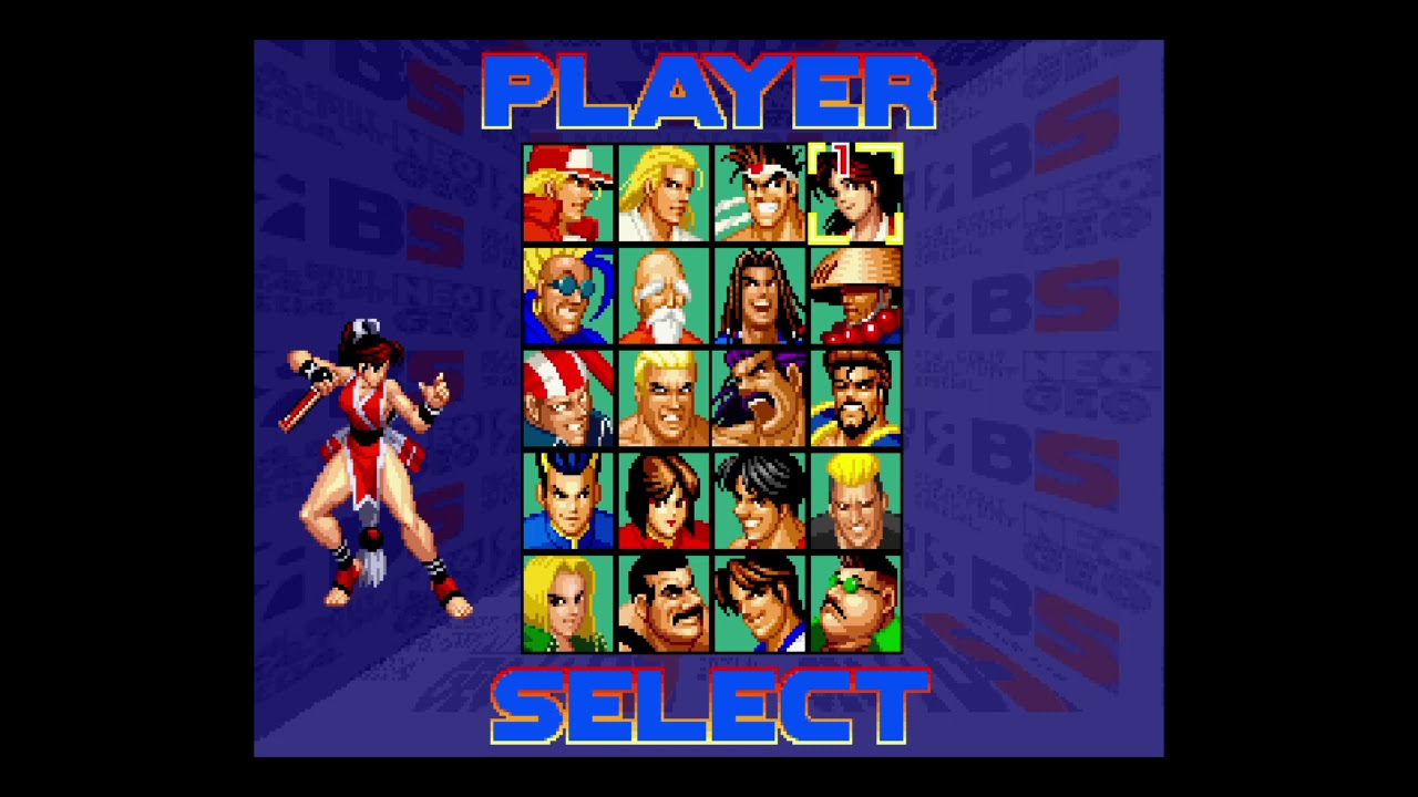 Real Bout Fatal Fury Special:  Player Select