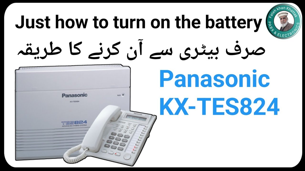 How to run on battery if no 220 AC | Panasonic kx-tes824