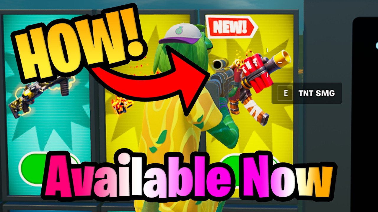 How To Get NEW TNT SMG in 1vs1 with every gun Fortnite