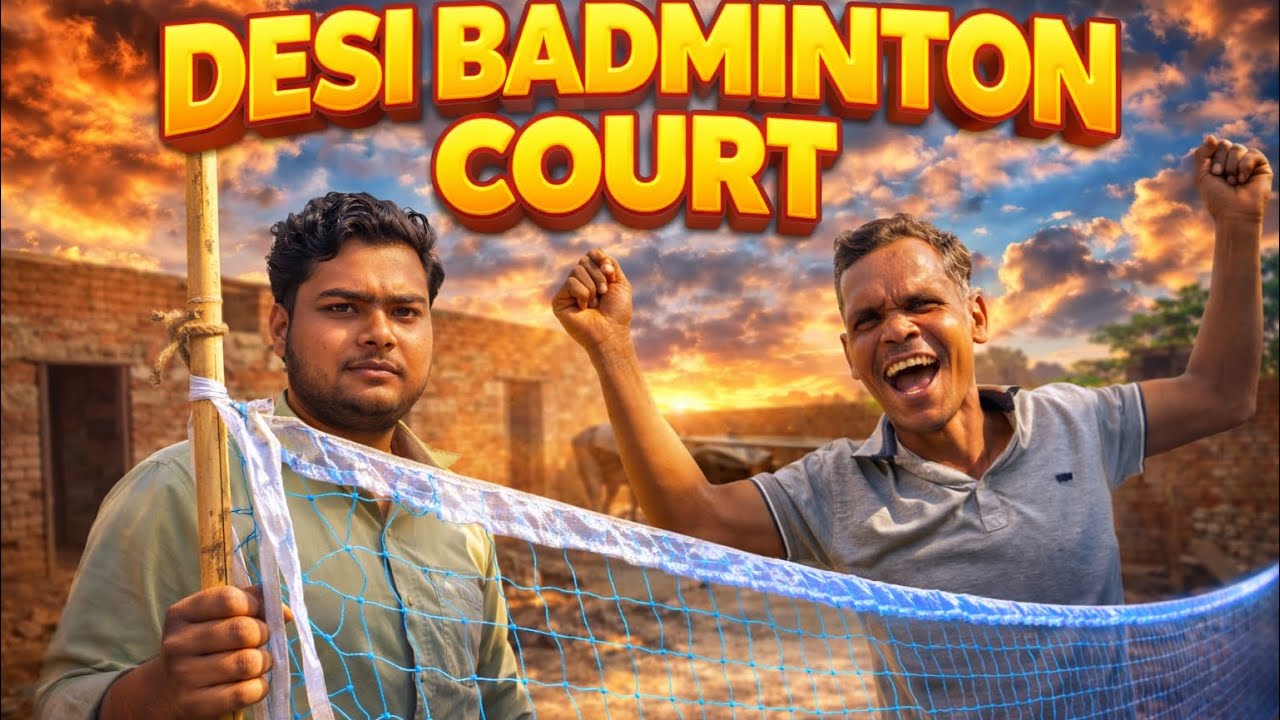 Desi badminton court bna dia 😇