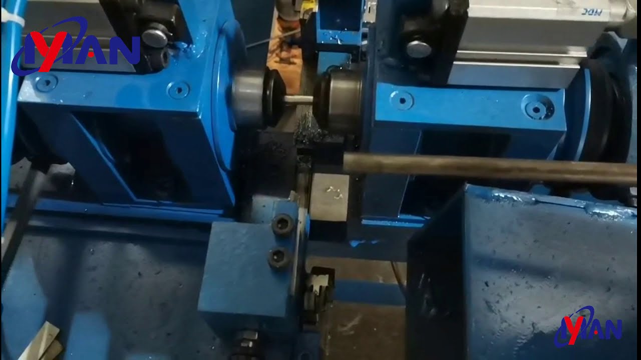 automatic steel rod chamfering machine,tower bolt making machine, iron bar chamfering machine