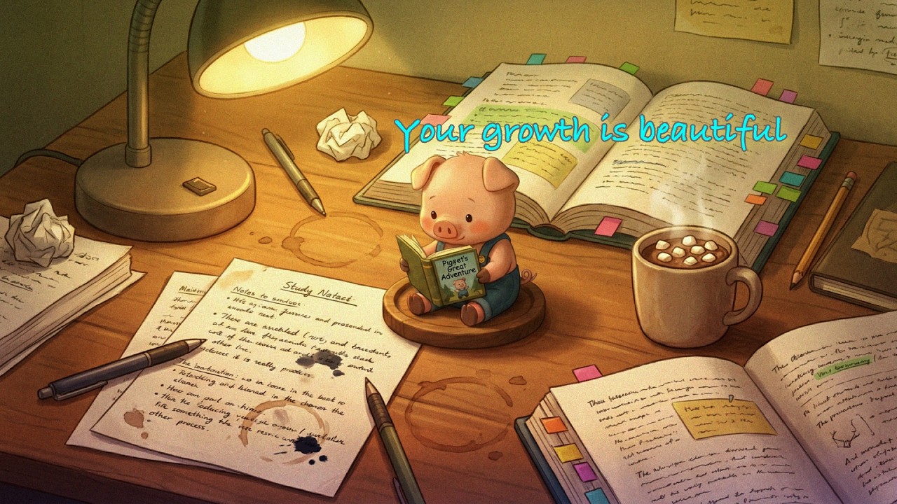 Your growth is beautiful. 📖 Gentle Acoustic Folk for Focus with Pippin