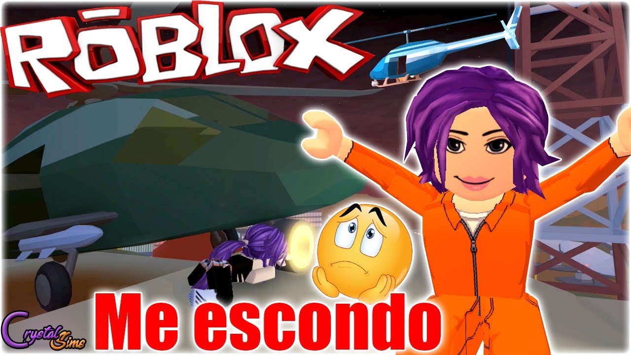 ME TENGO QUE ESCONDER DE ESTE POLIC&Iacute;A | JAILBREAK ROBLOX | CRYSTALSIMS