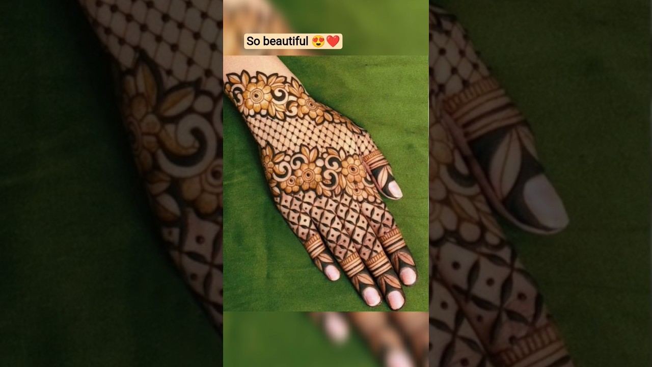 right hand mehndi design back side ✋| Mehandi ka Designs |#shortvideo #mehndi #henna #shortfeed #art