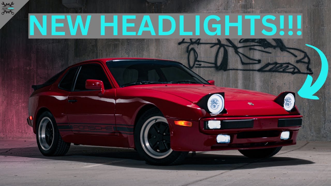 Installing New LED Headlights Porsche 944 | 944 Halo Headlights